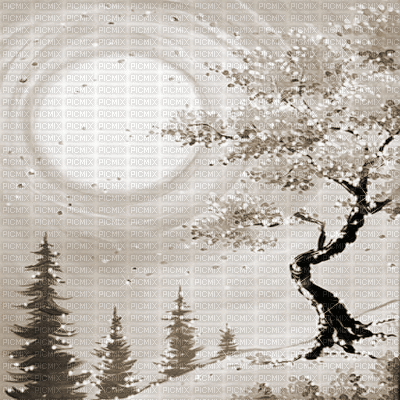 kikkapink background oriental winter asian - Zdarma animovaný GIF