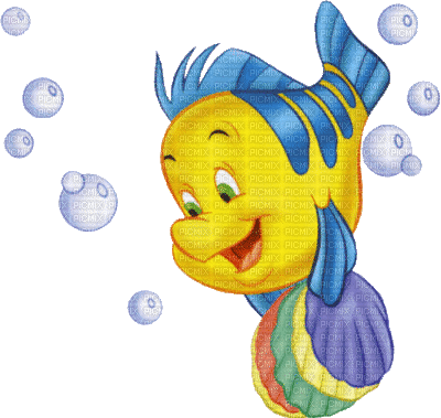 Disney Flounder - 免费动画 GIF