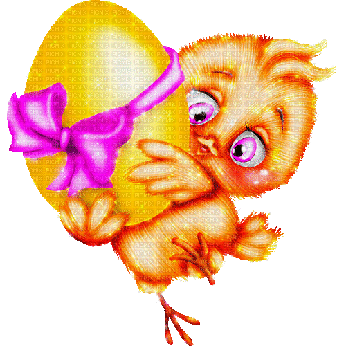 Easter Chick by nataliplus - GIF animado grátis