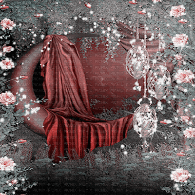 dolceluna animated spring background flowers - GIF เคลื่อนไหวฟรี