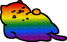 Rainbow Tubbs the cat - PNG gratuit