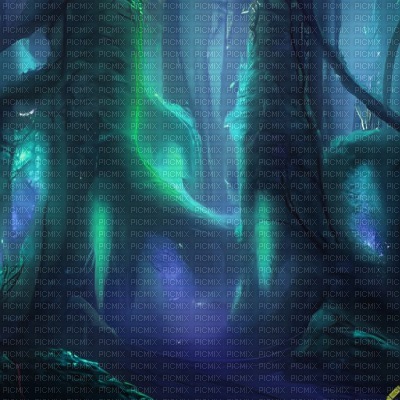 Blue Dark Fantasy Forest - png ฟรี