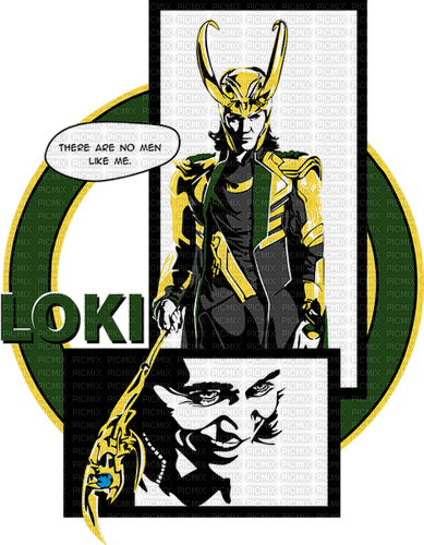 Loki Comic Art - bezmaksas png