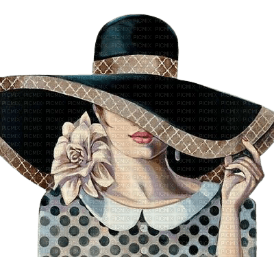 Woman Hat Flower - Bogusia - бесплатно png