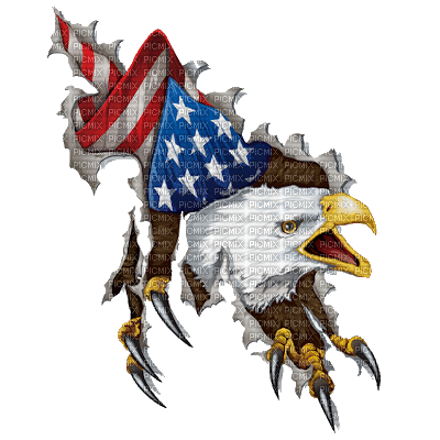 Eagle Flag - Ilmainen animoitu GIF