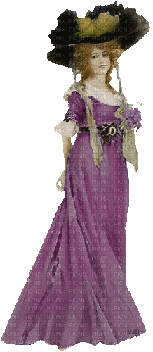 femme,retro,purple,Ledi vintage gif,Pelageya - Бесплатный анимированный гифка