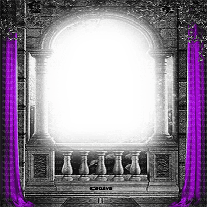 soave frame gothic vintage  black white purple - δωρεάν png