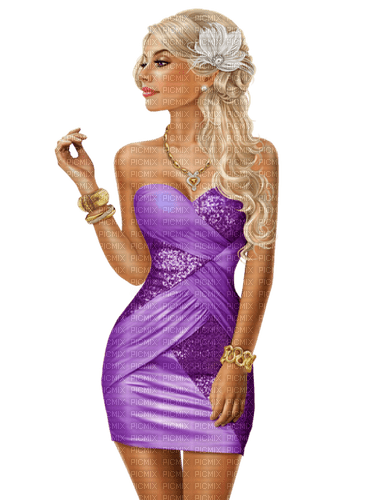 kvinna-woman-lila--purple - gratis png