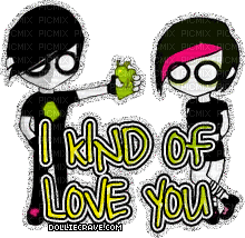 I kind of Love you. - Animovaný GIF zadarmo