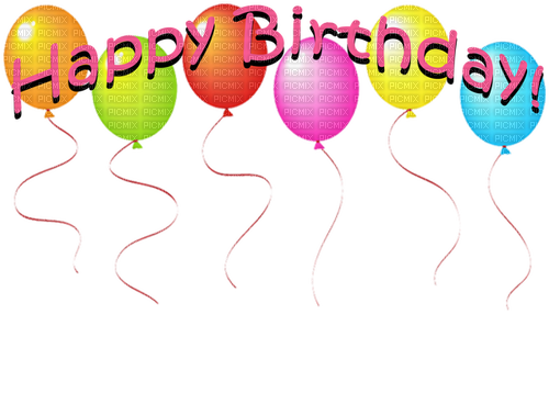 Happy Birthday Balloons - png grátis