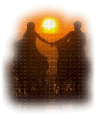 couple sunset bp - 免费PNG