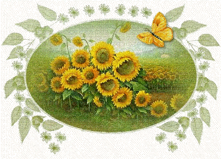 Sunflowers - Nemokamas animacinis gif