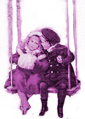 Y.A.M._Winter children purple - 無料png