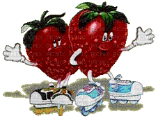 fraises - GIF animado grátis