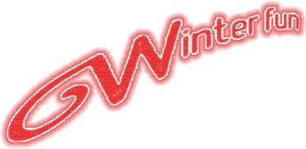 soave text winter fun red - δωρεάν png