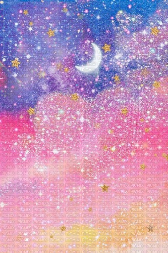 pastel watercolor night sky art - PNG gratuit