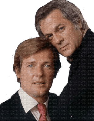 Hommes (Tony Curtis et Roger Moore ) - bezmaksas png