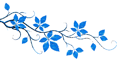 Blue Branch - GIF animé gratuit