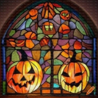 Halloween Stained Glass - 無料png