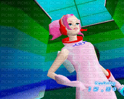 Space Channel 5 ulala pose - 免费动画 GIF