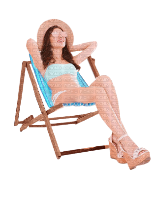 kvinna sitter på stranden - gratis png