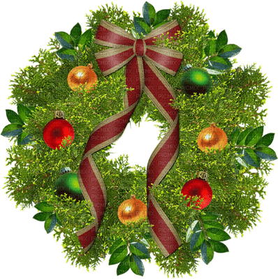 christmas noel wreath advent branch ball - 免费PNG