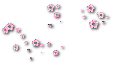 pink scrap flowers - ücretsiz png