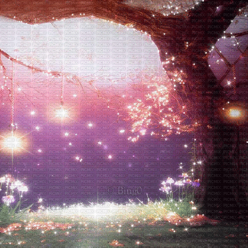 Y.A.M._Fantasy Landscape background - 免费动画 GIF
