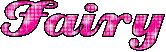Fairy pink glitter text - GIF animado gratis