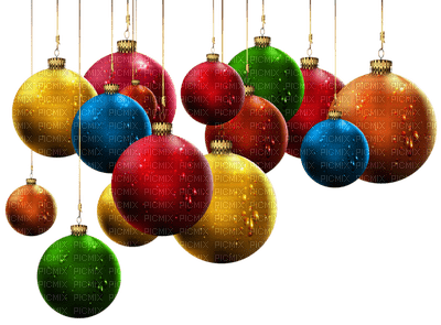 Kaz_Creations Hanging Christmas Decorations Baubles Balls - 無料png