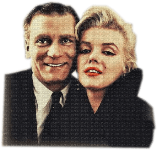 Laurence Olivier and Marilyn Monroe - png ฟรี