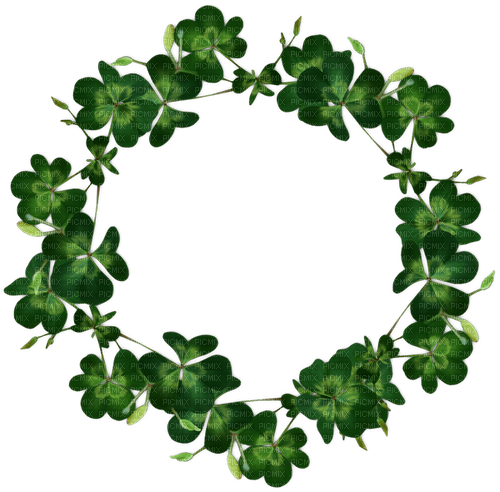 St. Patrick's Day Circle Frame - gratis png