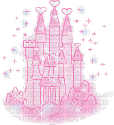 pink castle - GIF animé gratuit