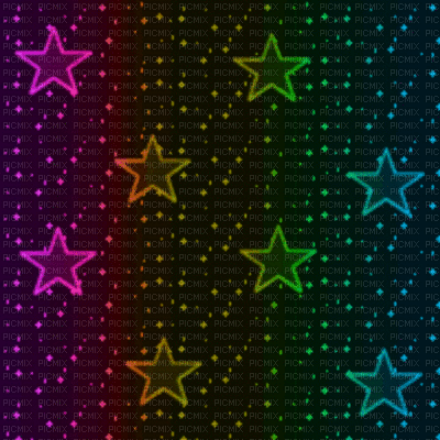 Glitter étoiles multicolores - Ingyenes animált GIF