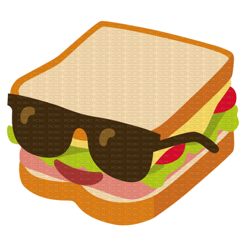 Emoji Kitchen cool sandwich - besplatni png