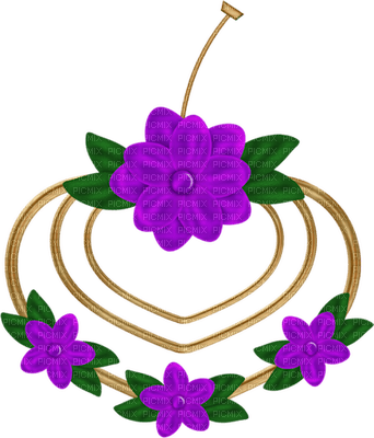 Kaz_Creations Deco Flowers Hearts Love Hanging Dangly Things Colours - bezmaksas png