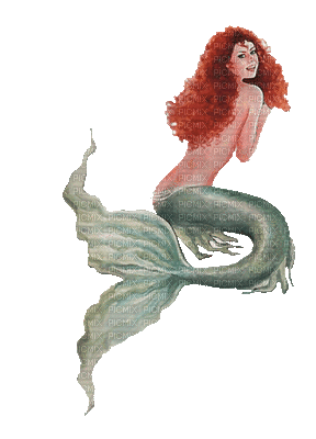 mermaid meerjungfrau sirene sea mer meer summer ete woman femme frau tube gif anime animated animation ocean - Free animated GIF