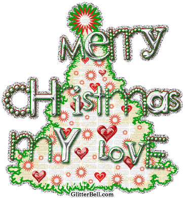 Merry Christmas my Love - GIF animé gratuit