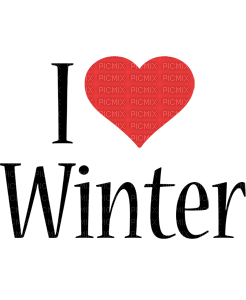 I Love Winter-TEXT- Victoriabea - png gratuito