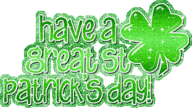 Have A Great St. Patrick's Day Text - Free animated GIF