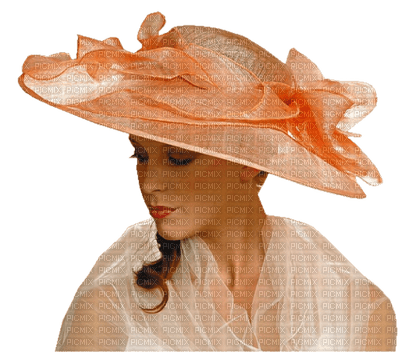 woman in hat bp - png gratis