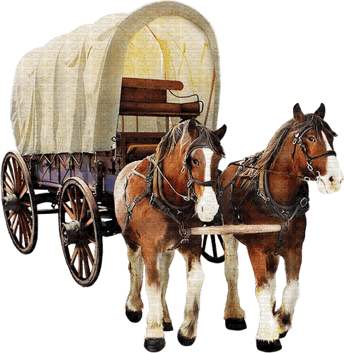 häst och vagn - 免费PNG