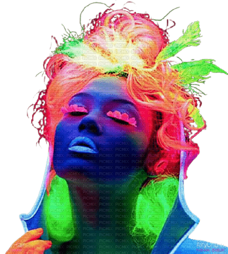maj portrait multicolore - kostenlos png