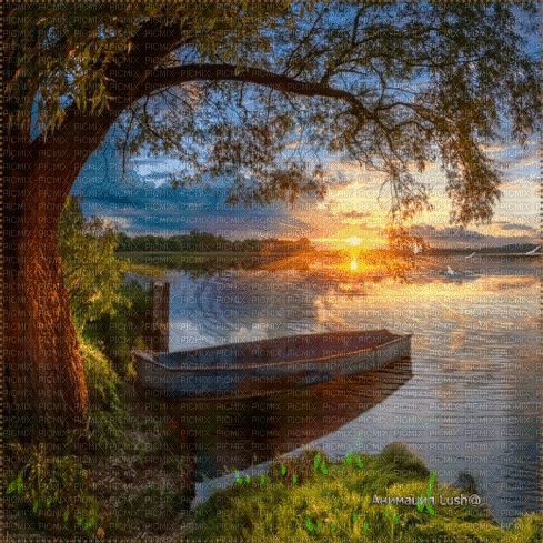 River.Landscape.Paysage.Rivière.gif.Victoriabea - Free animated GIF