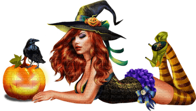 Kaz_Creations Halloween Deco Woman Femme Colours Colour-Girls - ingyenes png