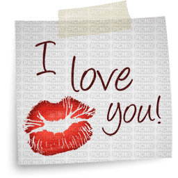 Kiss Besos Red White Love Amor Deco - Bogusia - PNG gratuit