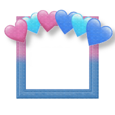 Small Pink/Blue Frame - ingyenes png