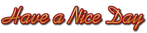 Have a Nice Day - gratis png