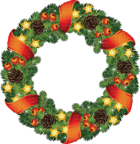 Christmas wreath. Christmas decoration. Leila - PNG gratuit