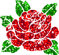 rose flower sparkle gif - Free animated GIF